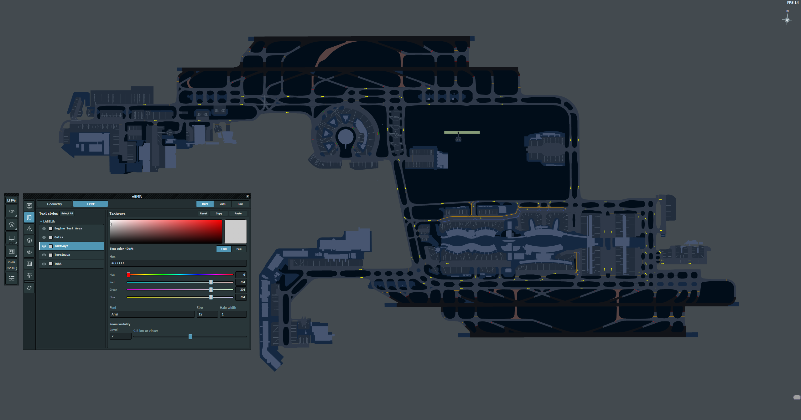 vSMR Dark palette