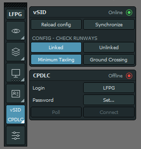 vSMR vSID and PDC panels